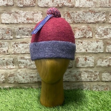 Gateside - Brushed Supersoft Shetland wool, bobble hat
