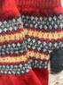 Ceres - Ladies Red and Fairisle gloves  Thumbnail