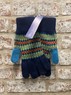 Ceres - Ladies Navy and Fairisle gloves  Thumbnail