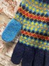 Ceres - Ladies Navy and Fairisle gloves  Thumbnail