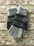 Fairisle Ladies gloves to match scarf featured in "HARRY POTTER AND THE HALF BLOOD PRINCE" Thumbnail