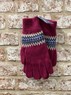 Fairisle ladies lambswool gloves, Made in Scotland  Thumbnail