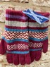 Fairisle ladies lambswool gloves, Made in Scotland  Thumbnail