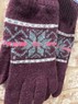 Fairisle ladies lambswool gloves, Made in Scotland (code sale46) Thumbnail