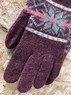 Fairisle ladies lambswool gloves, Made in Scotland (code sale46) Thumbnail