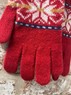 Fairisle ladies lambswool gloves, Made in Scotland (code sale47) Thumbnail