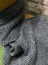Herringbone - Grey Felted Lambswool Scarf Thumbnail