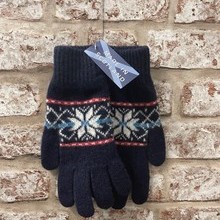 Fairisle ladies lambswool gloves, Made in Scotland (code sale48)