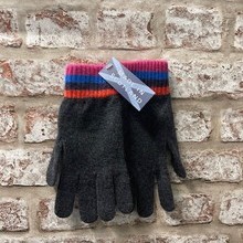 Fairisle ladies lambswool gloves, Made in Scotland (code sale53)
