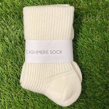 Soft white Cashmere socks