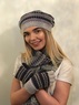 Fairisle Beret to match scarf featured in "HARRY POTTER AND THE HALF BLOOD PRINCE" Thumbnail