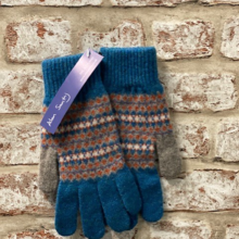Ceres - Fairisle lambswool gloves, Made in Scotland 